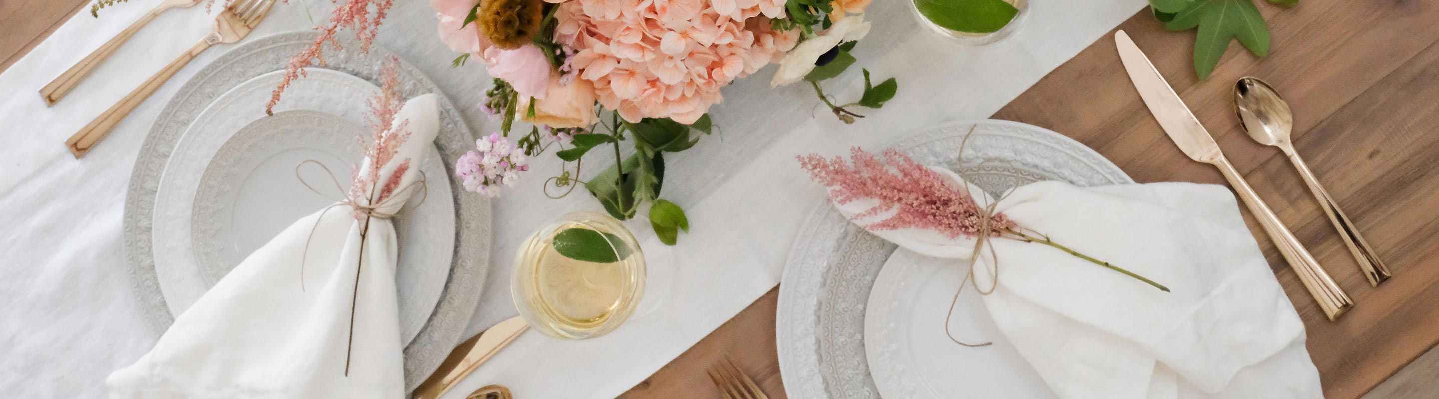 Add Color To Your White Dinnerware