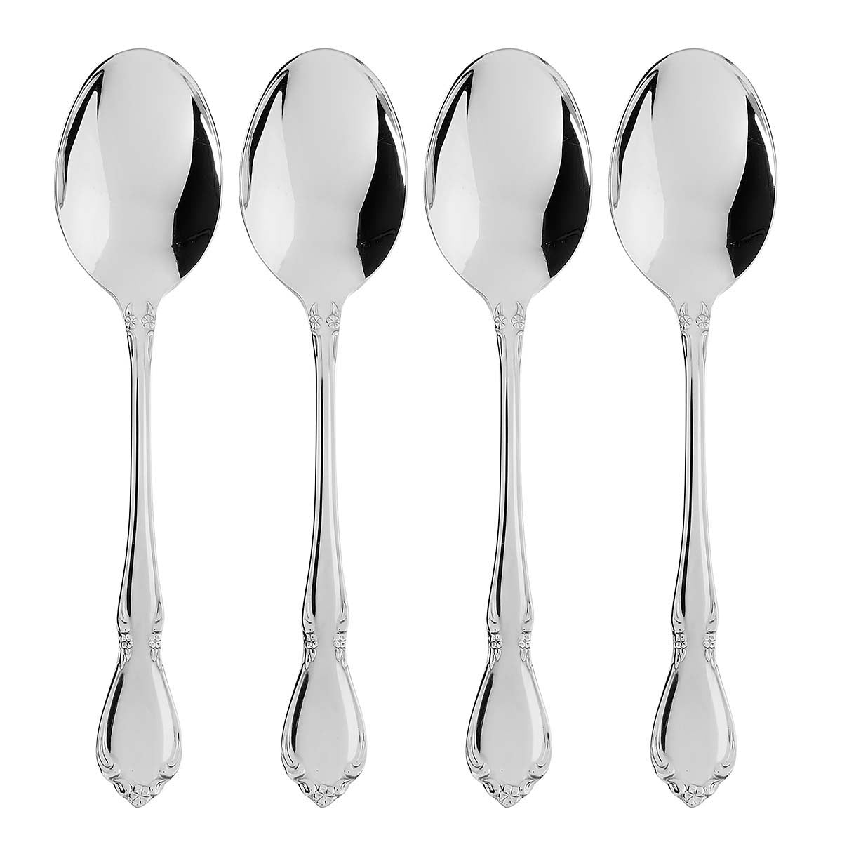 Chateau Fine Flatware Dinner Spoons, Set Of 4