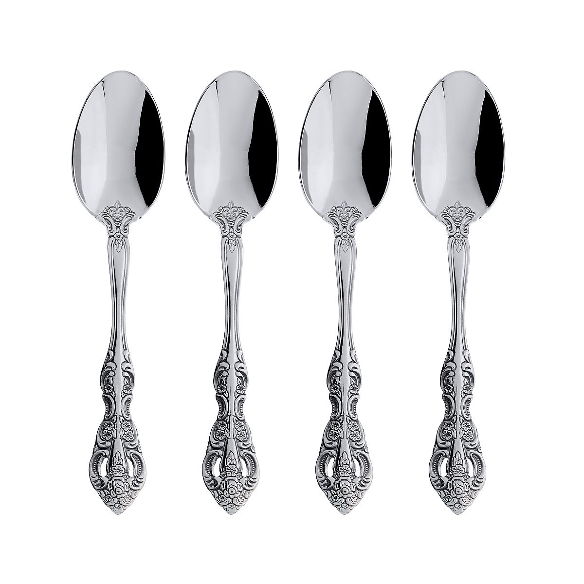 Michelangelo Fine Flatware Teaspoons, Set Of 4