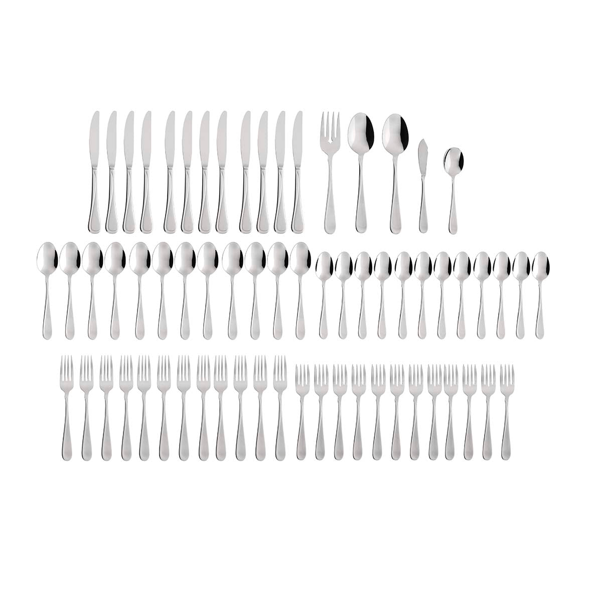 Flight 65 Piece Everyday Flatware Set, Service For 12
