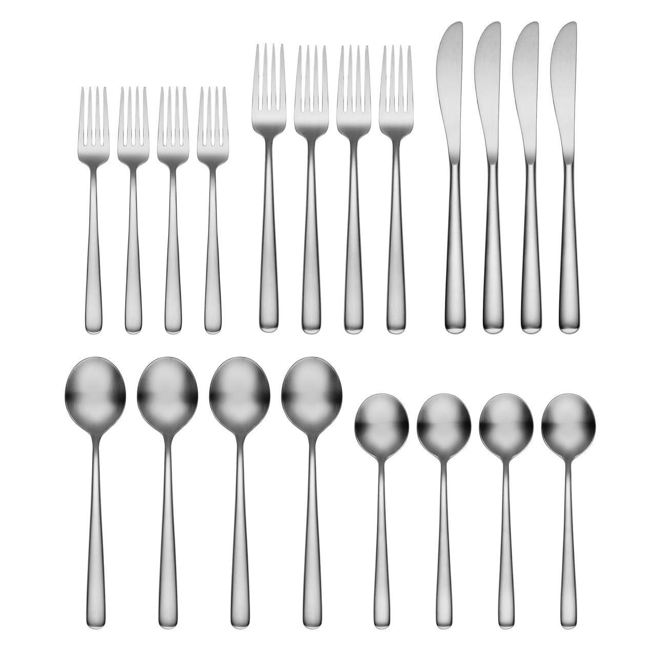 Lorenn Satin 20-Piece Flatware Set