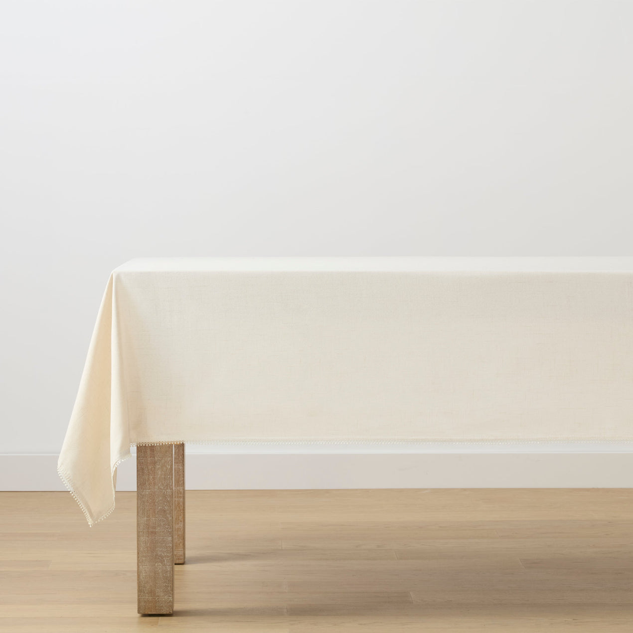 French Perle Natural 60x84 Tablecloth