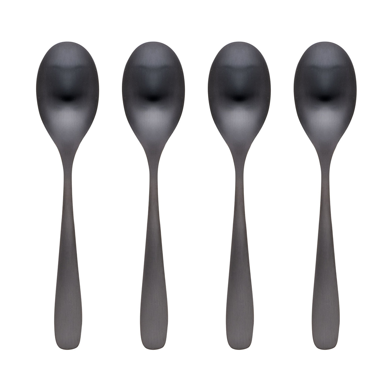 Eliana Black Dinner Spoons, Set of 4