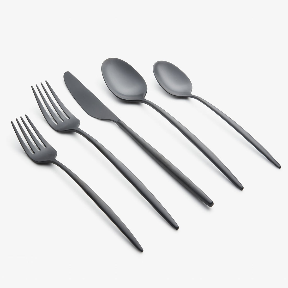 Gaze Black Satin 20 Piece Flatware Set – Lenox Corporation