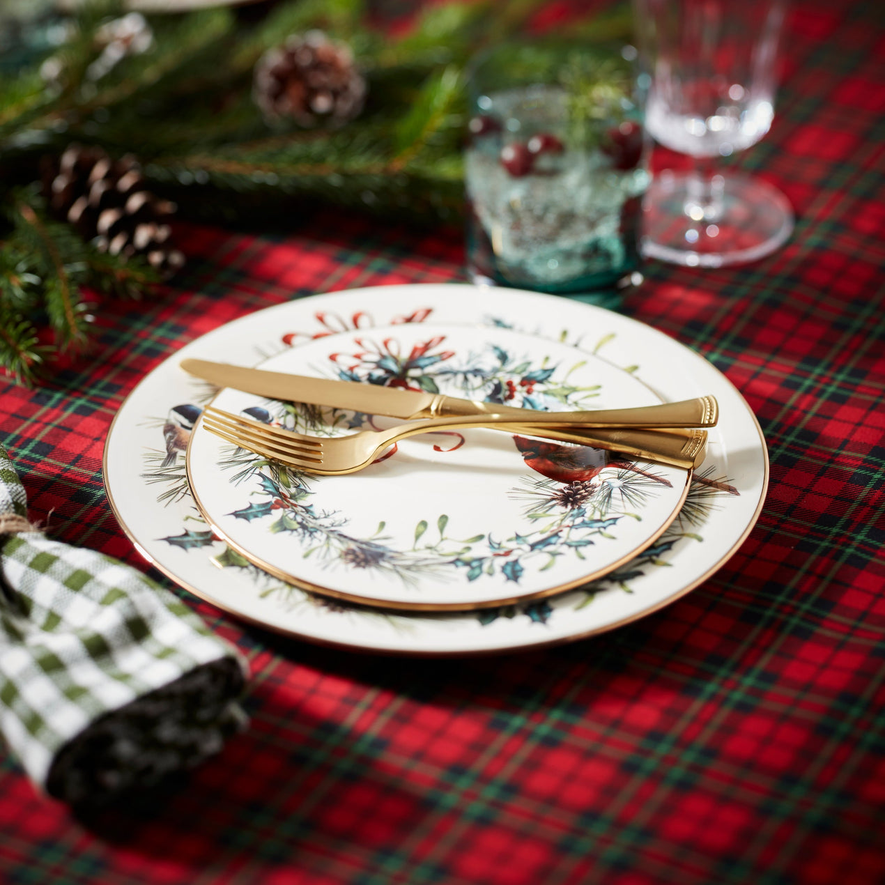 Winter Greetings Bread Plate