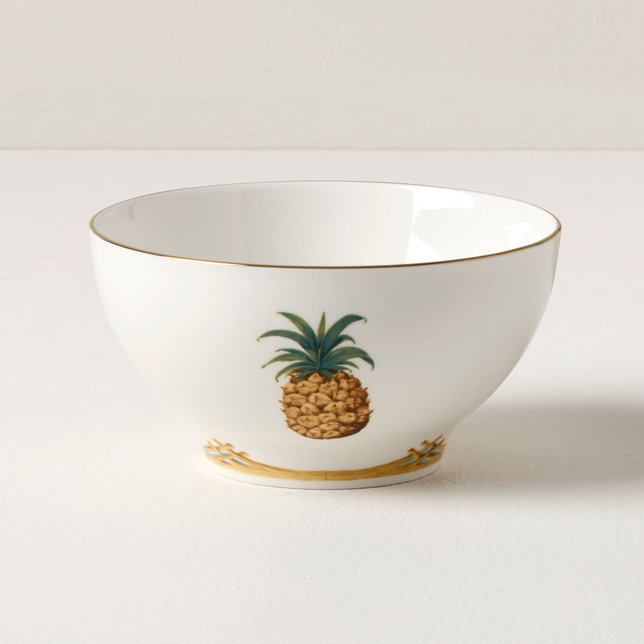 British Colonial Bamboo Rice Bowl