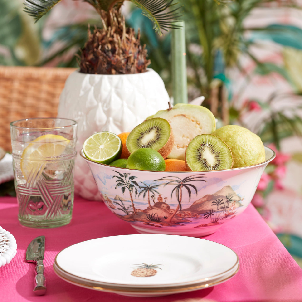 Wicker Creek Pineapple Cookie Jar