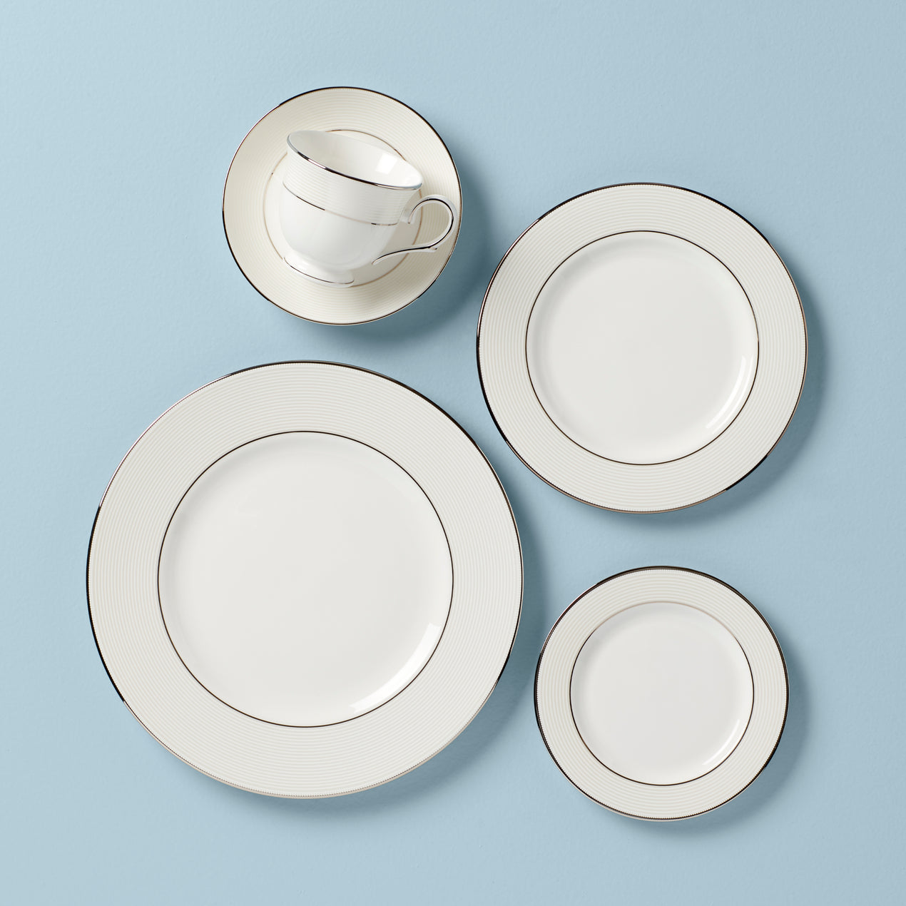 Opal Innocence Stripe 5-Piece Place Setting