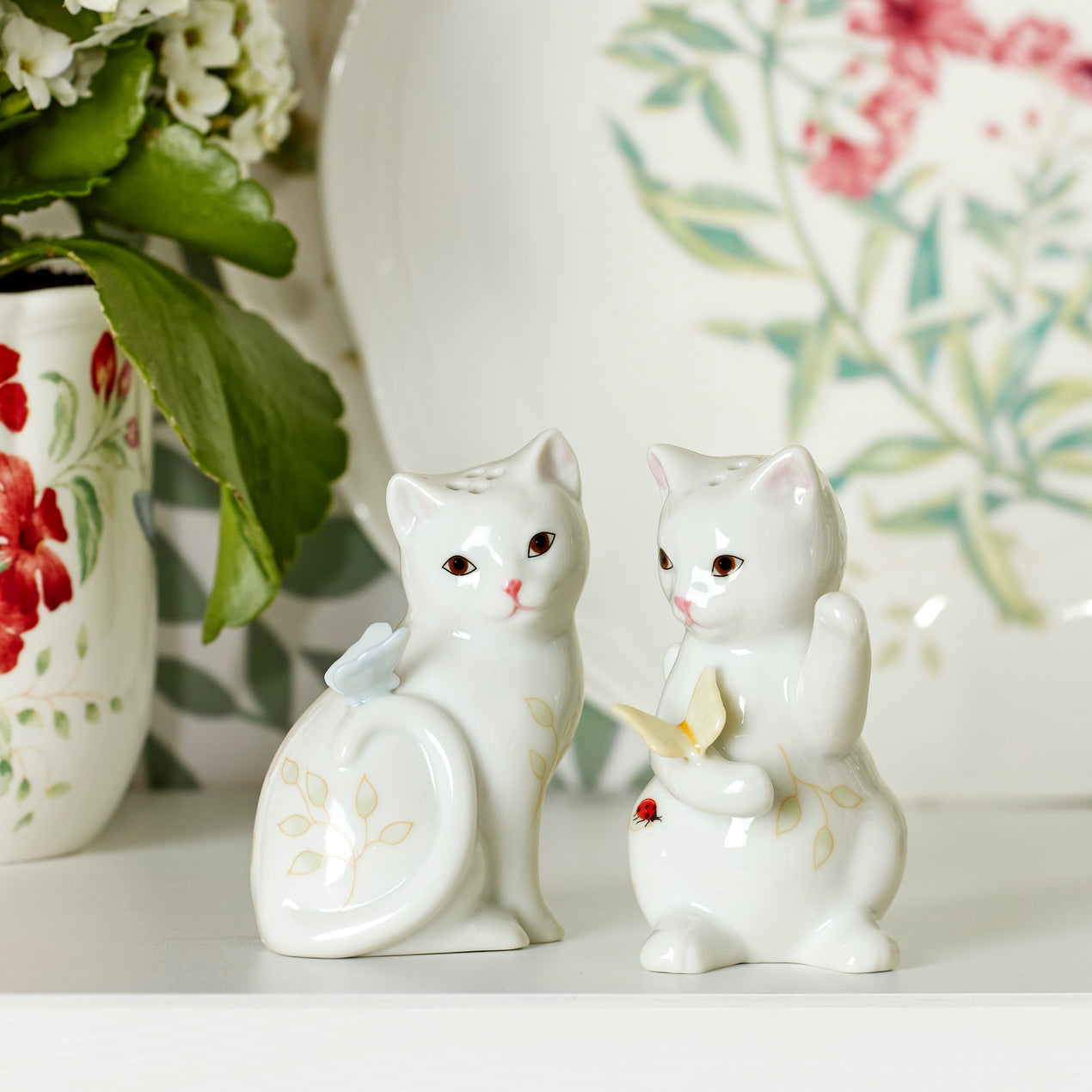 Butterfly Meadow Figural® Kitten Salt and Pepper Shaker Set