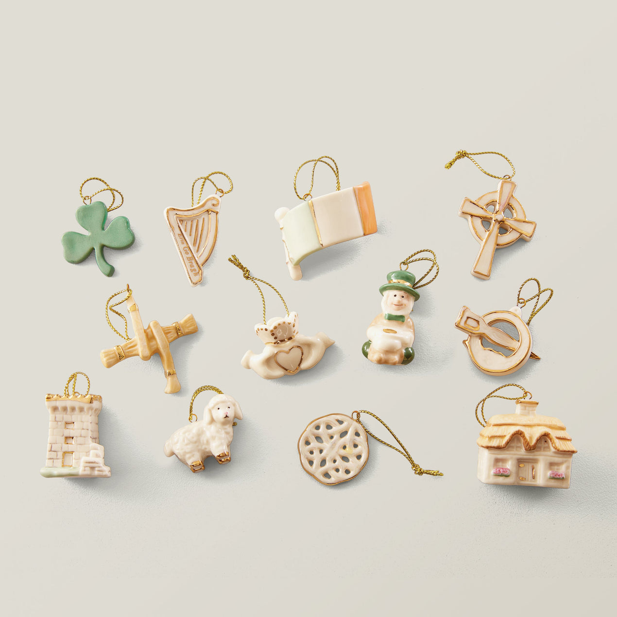 Luck of the Irish 12-Piece Ornament Set