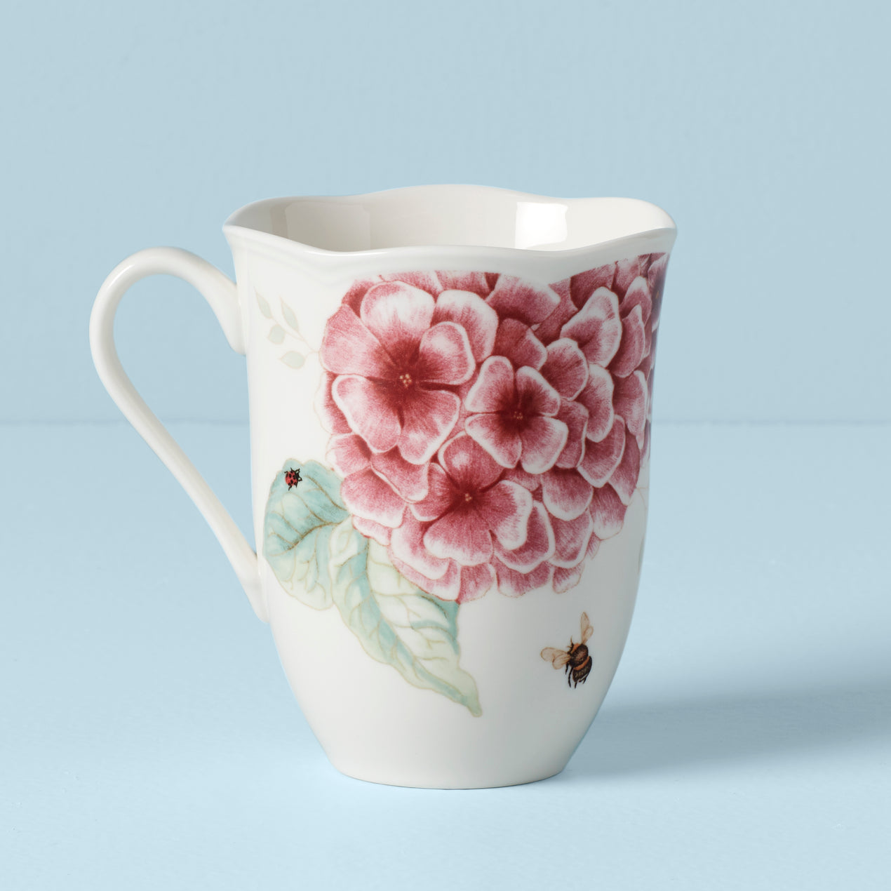 Butterfly Meadow Hydrangea Mug