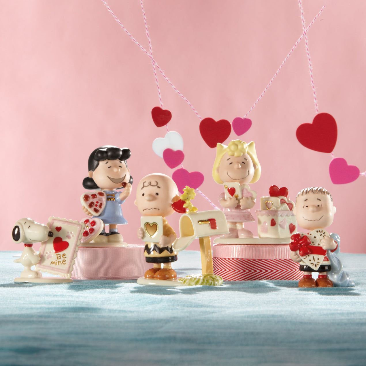 PEANUTS® 5-piece Valentine's Day Figurine Set by Lenox