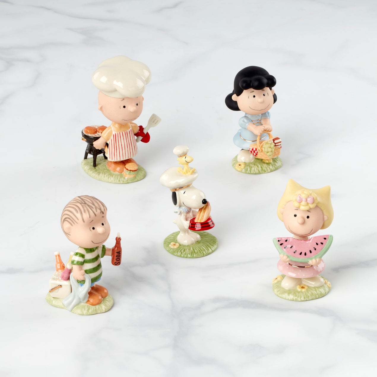 Peanuts® Barbecue 5-Piece Figurine Set