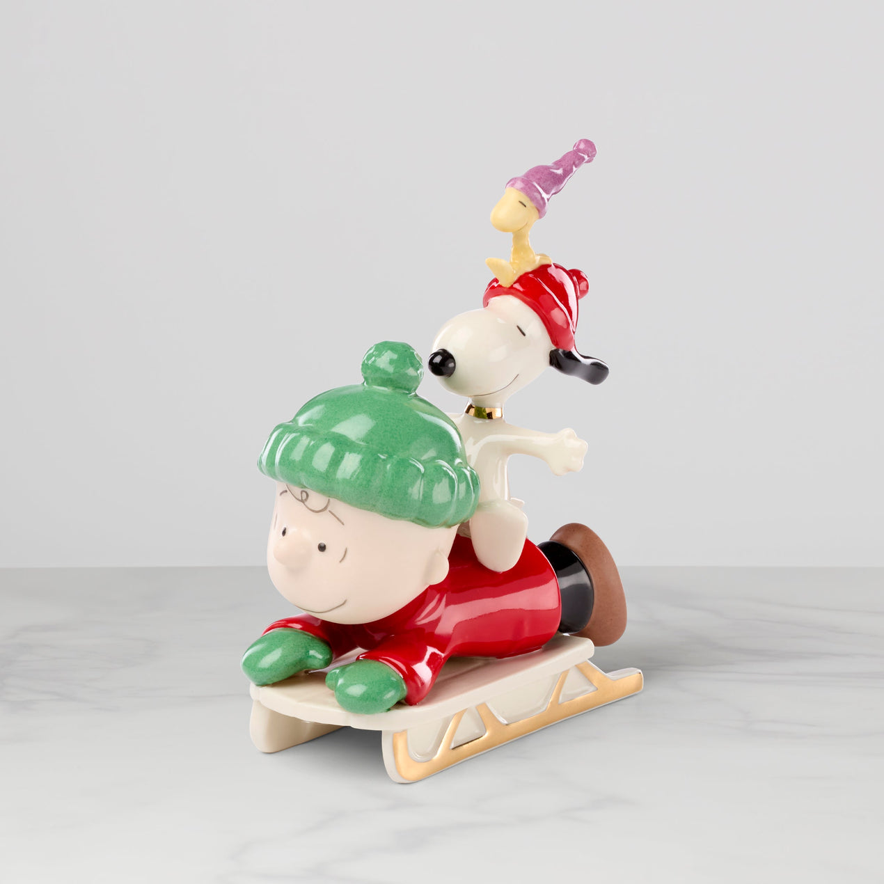 SNOOPY™'s Sledding Adventure Figurine by Lenox