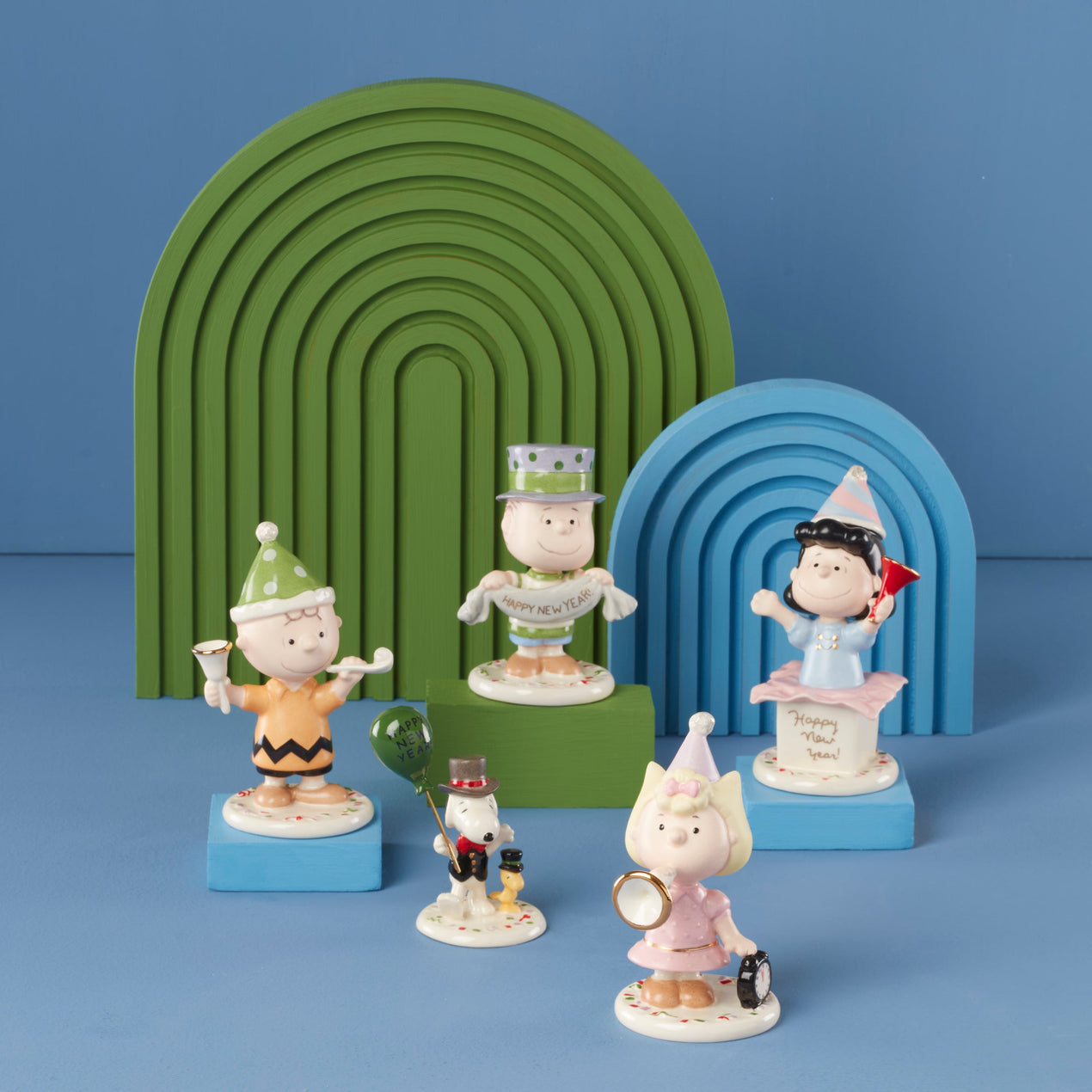 PEANUTS® 5-piece Happy New Year 5-piece Figurine Set by Lenox
