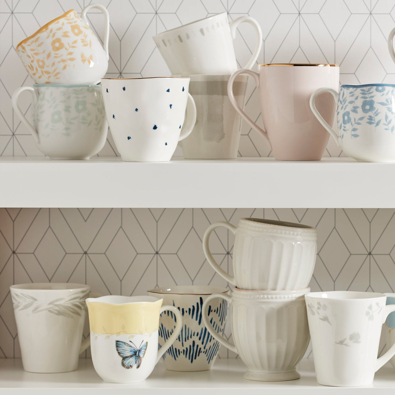 Oyster Bay Assorted Mugs - Set of 4