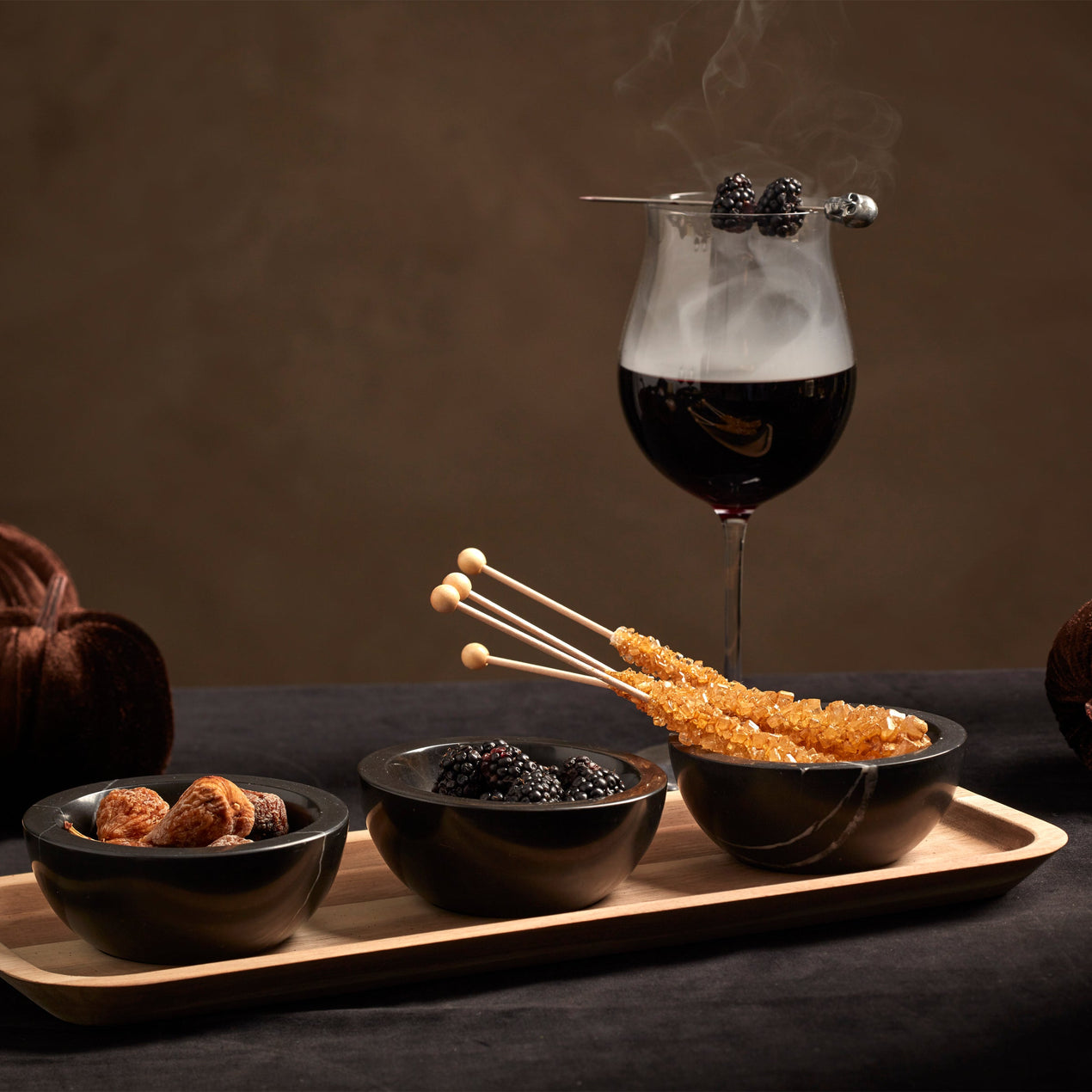 LX Collective Tray with 3 Dip Bowls