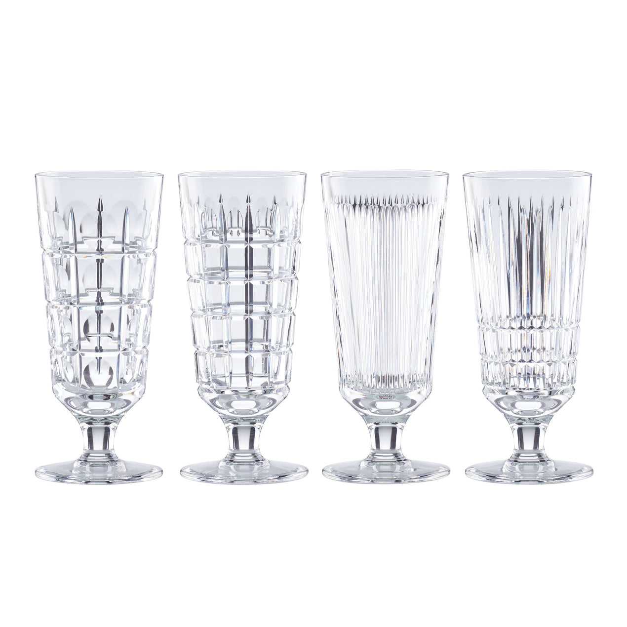 New Vintage 4pc Iced Beverage Glass Set