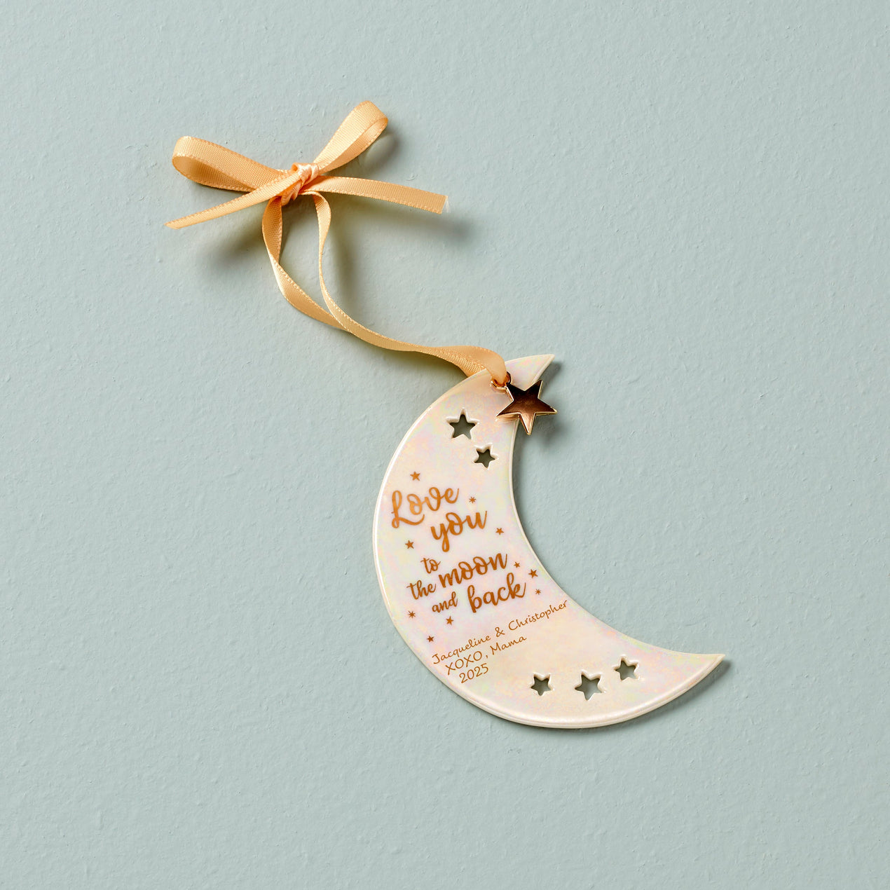 Personalized Love You To The Moon & Back Ornament
