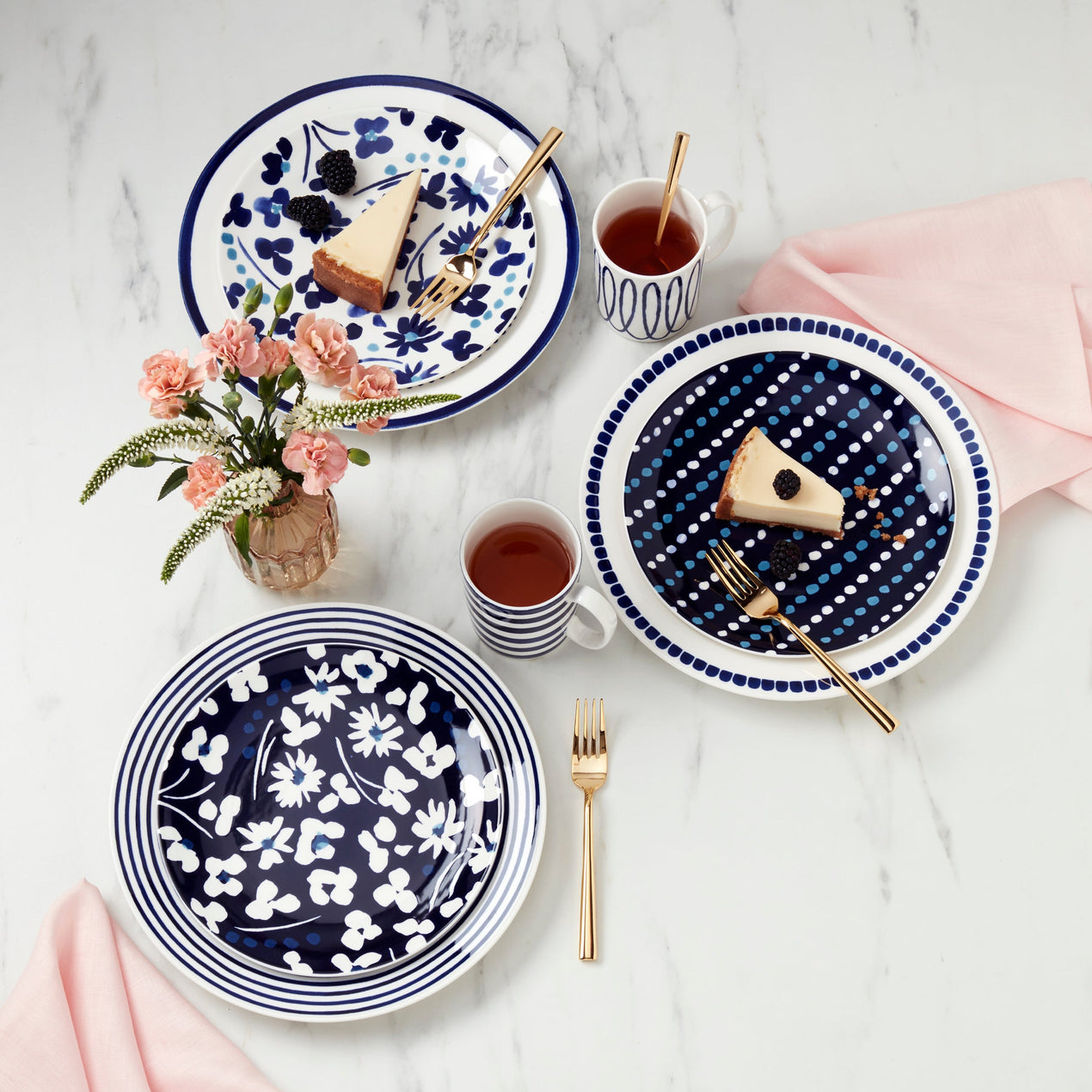 Floral Way 4-Piece Accent Plate Set