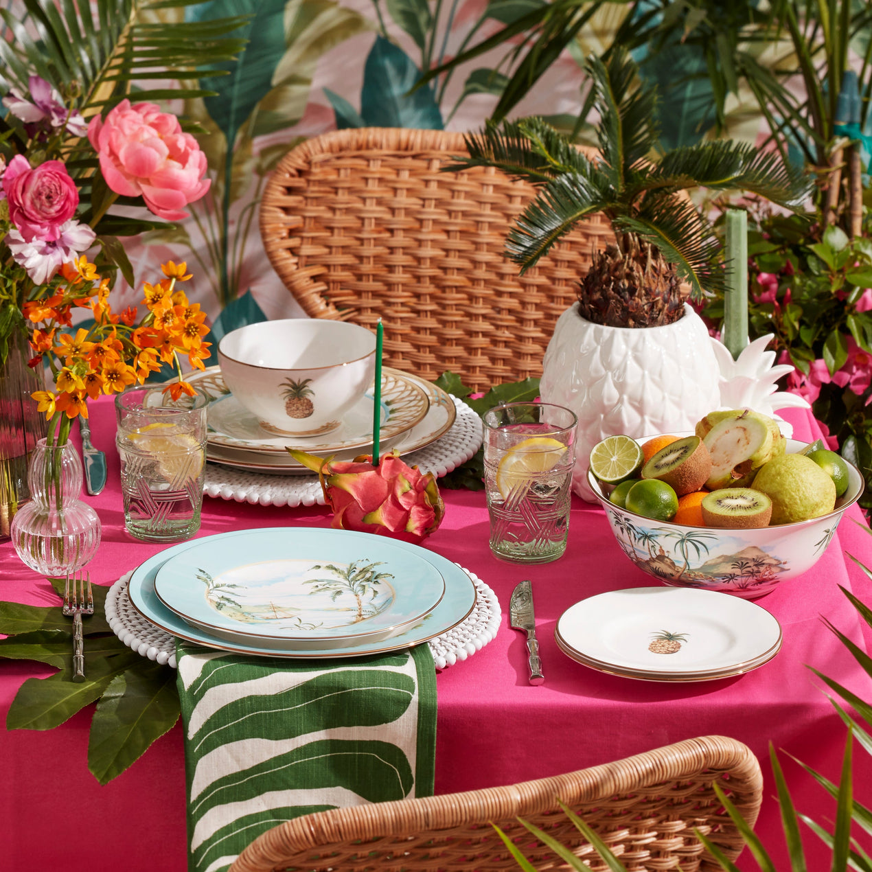 Wicker Creek Pineapple Cookie Jar