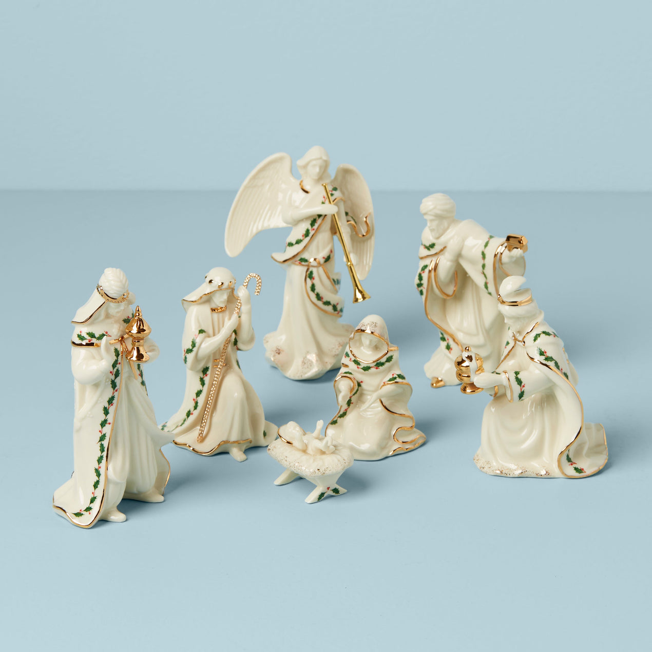 Holiday Mini Nativity Scene 7-Piece Set