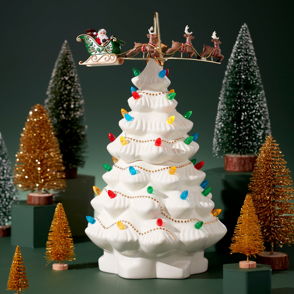 Treasured Traditions Tree With Santa – Lenox Corporation