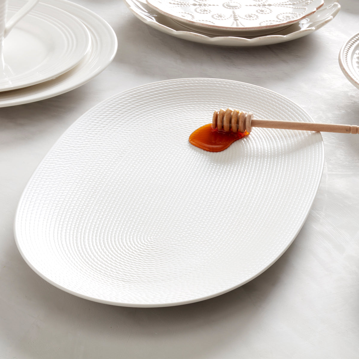 LX Collective White Oval Tray – Lenox Corporation