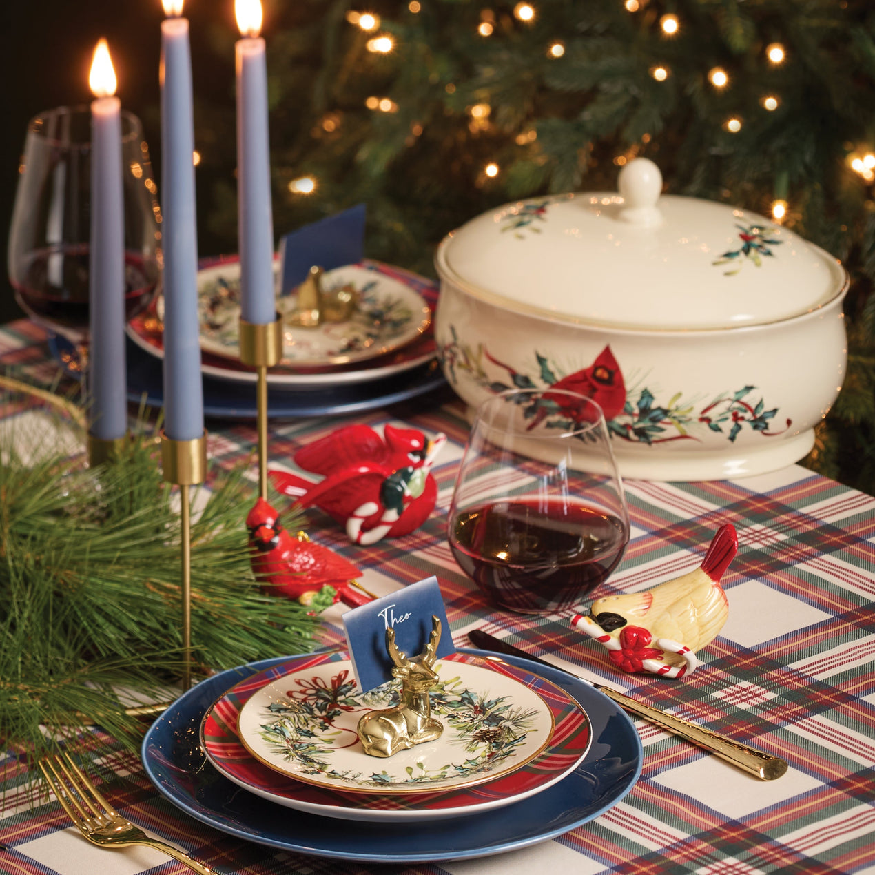 Winter Greetings 12-Piece Dinnerware Set