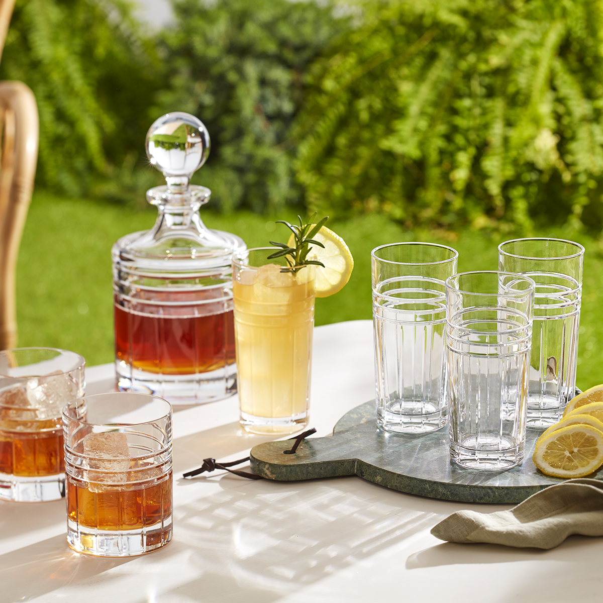 Tempo Crystal Double Old Fashioned Glasses, Set of 4