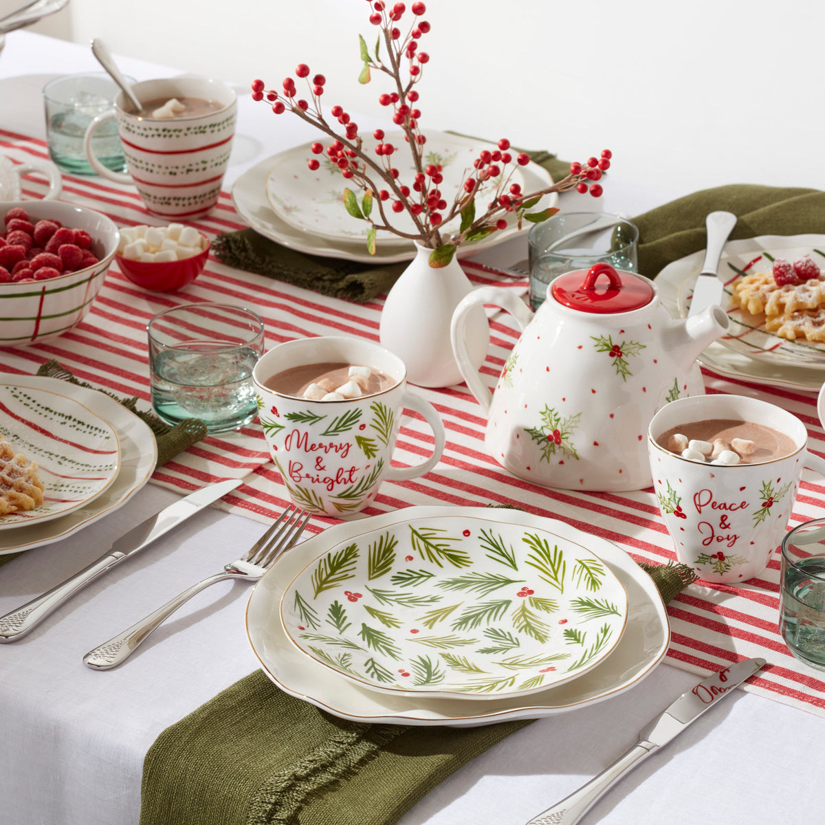 Bayberry 12Piece Dessert Set Lenox Corporation