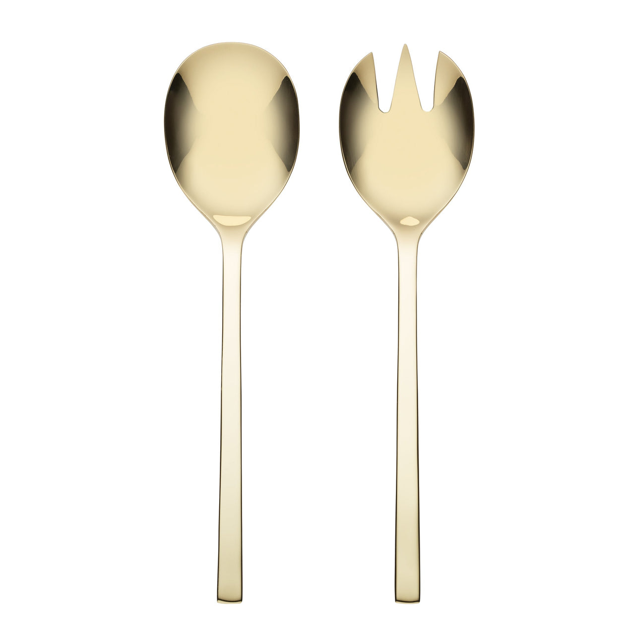 Allay Champagne 2 Piece Salad Server Set