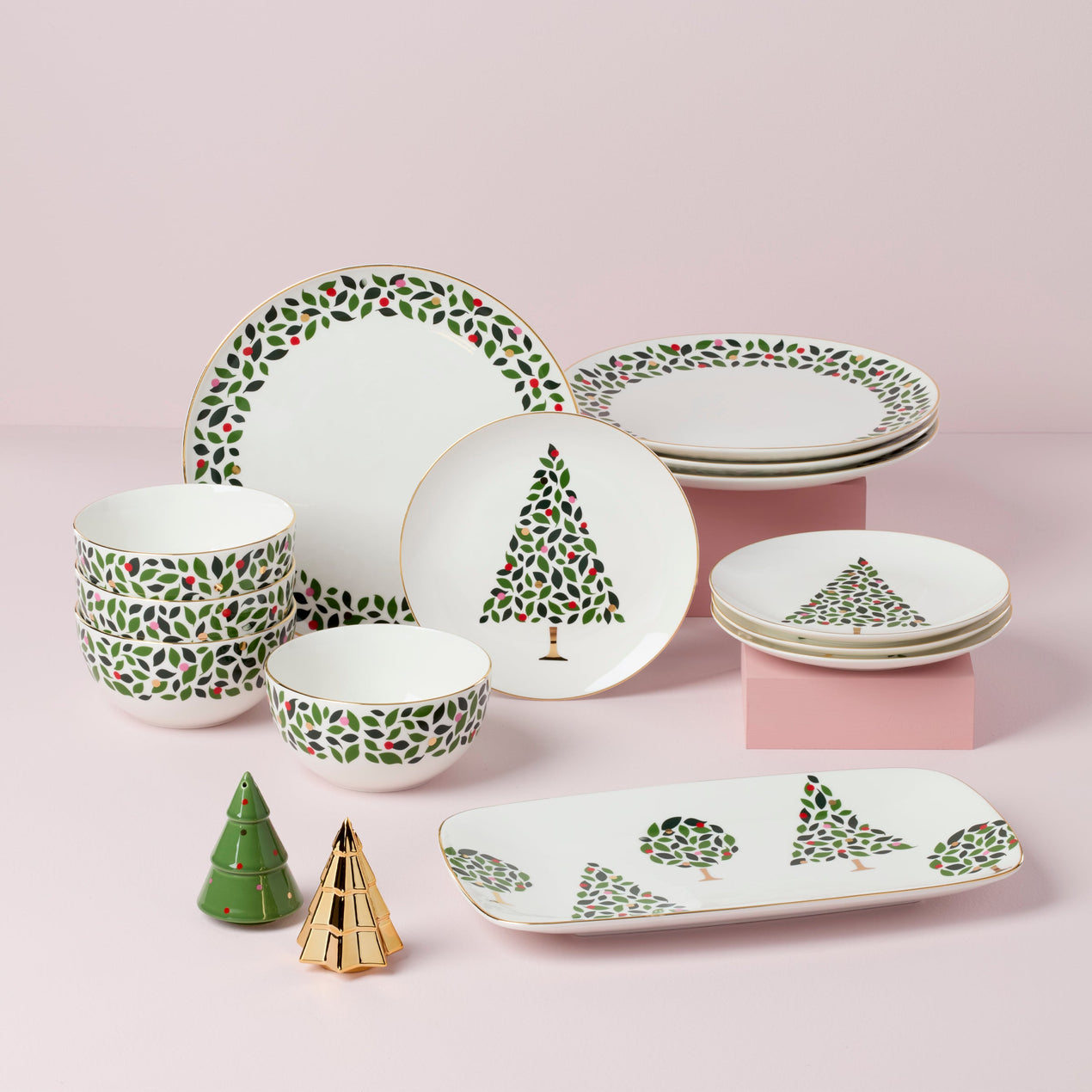 Evergreen 4-Piece Accent Plates