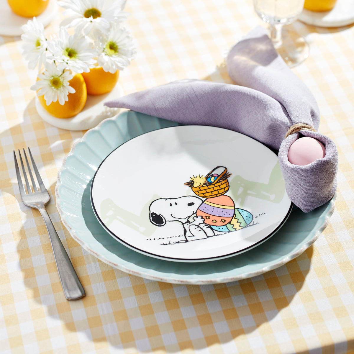 ゆう！レノックス LENOX スヌーピー（ピー ナッツ）プレート Snoopy Easter Accent Plates - Set of 4 – Lenox Corporation