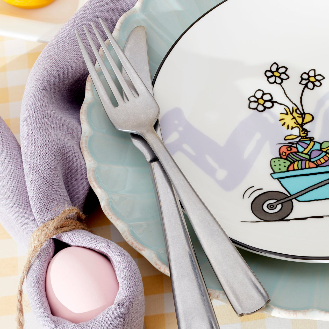Peanuts Easter Snoopy 4-Piece Accent Plates Set