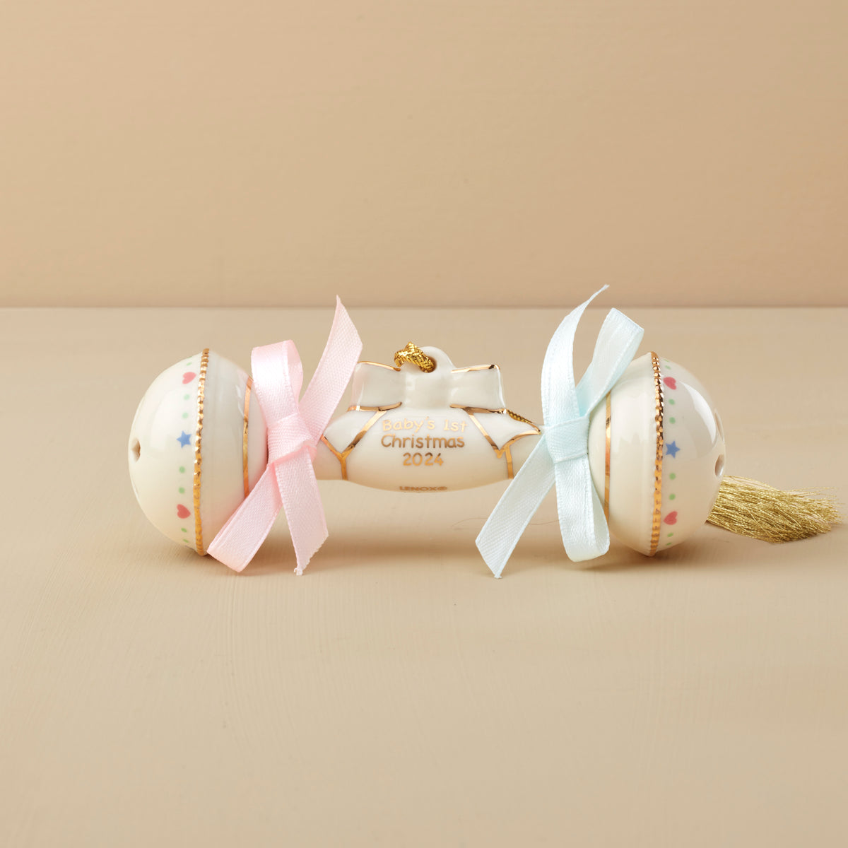 2024 Baby's 1st Christmas Rattle Ornament Lenox Corporation