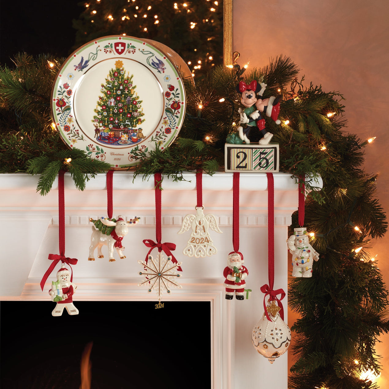 Disney's Mickey & Minnie Countdown Figurine by Lenox