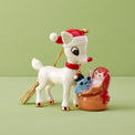 Rudolph The Red-Nosed Reindeer Delivering Toys Ornament