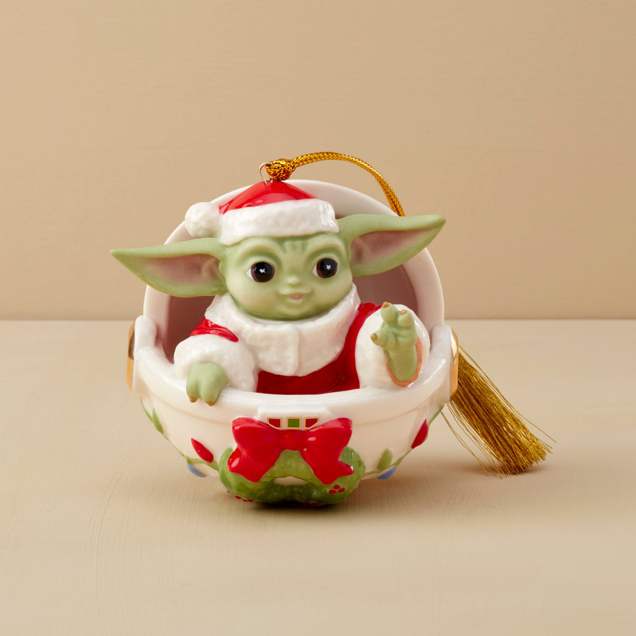 Grogu's Holiday Hover Pram Ornament