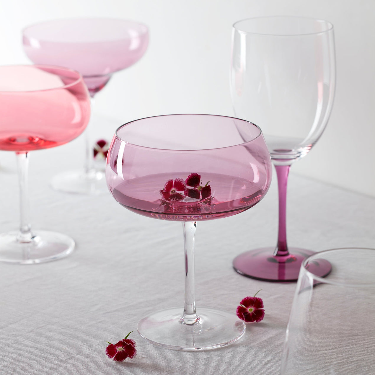 True Colors Margarita Glasses, Set Of 4
