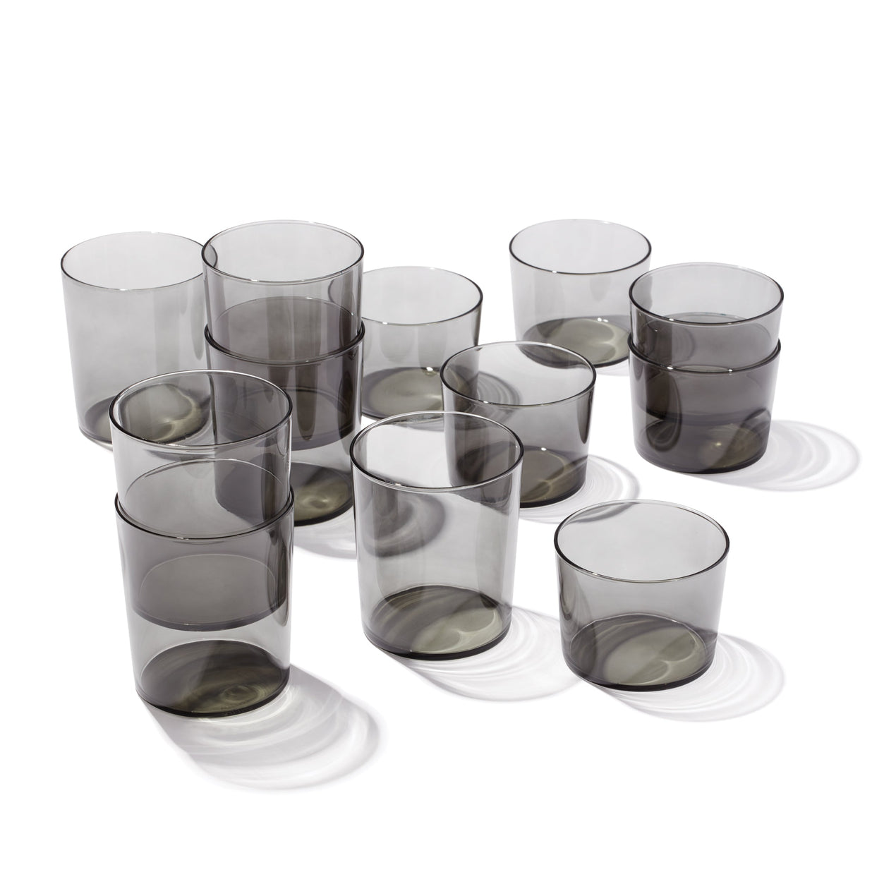 Stackables Smoke Short & Tall Glasses, Set of 12