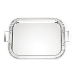 Rectangle Silverplate Tray With Handles