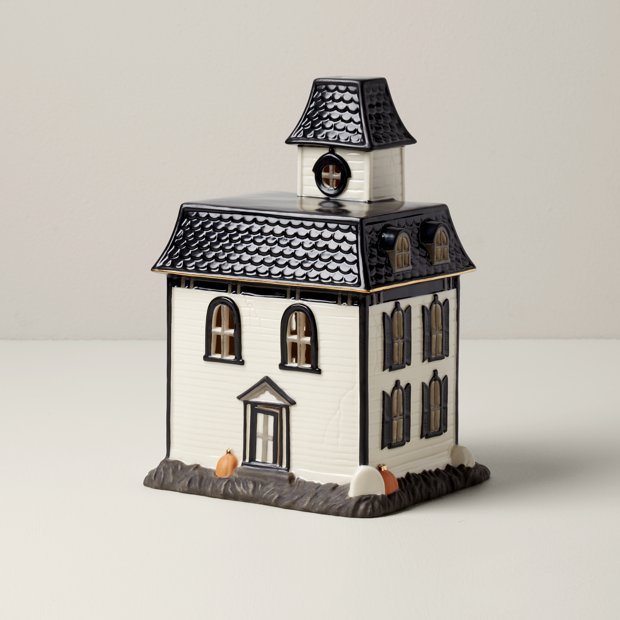 Vintage Halloween Light-Up House Figurine