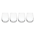 5 O'Clock Stemless Wine Glasses, Set of 4