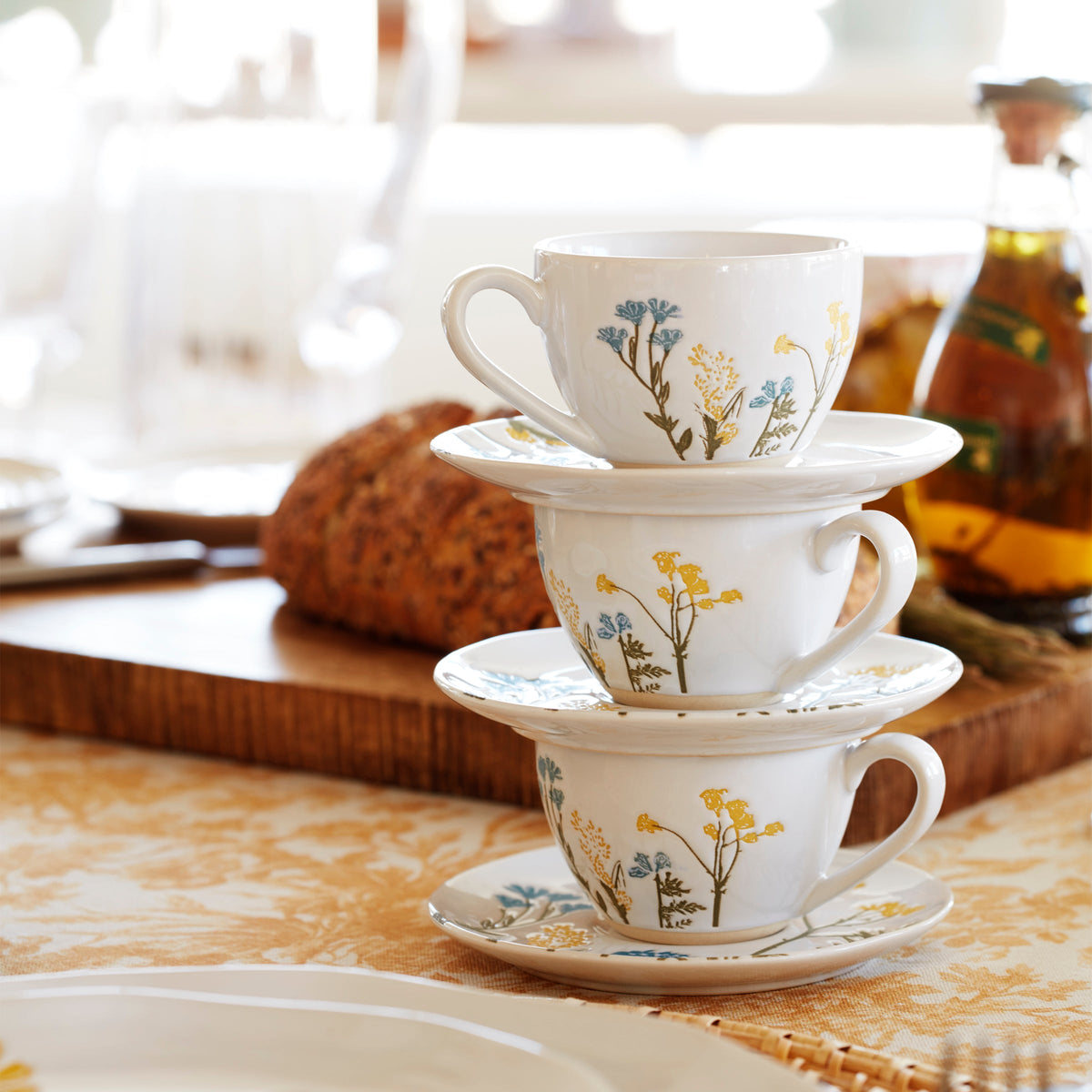Wildflowers 8-Piece Espresso Cups & Saucers Set – Lenox Corporation