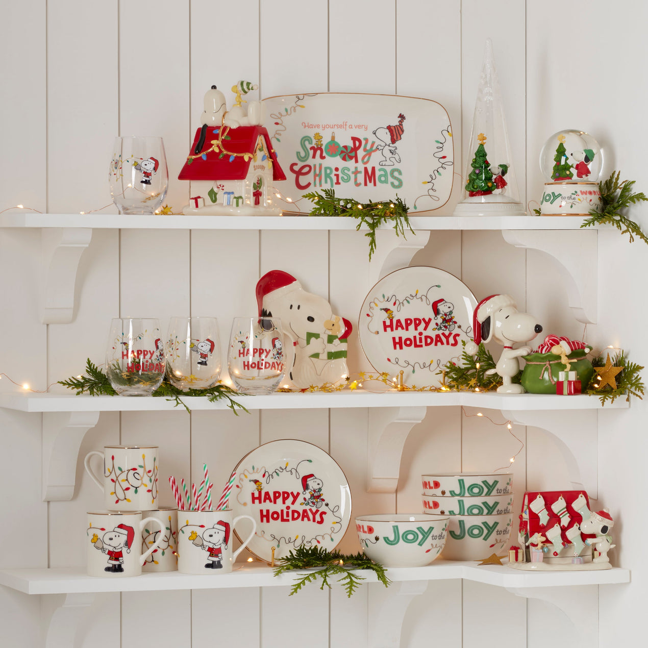 Snoopy Christmas Hors d'Oeuvres Tray