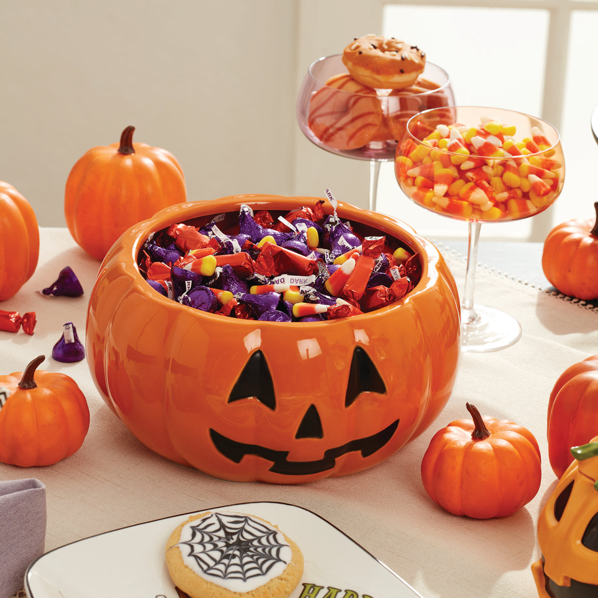 キャンディ・ハウス Amazon.com | Lenox Vintage Figural Pumpkin Candy Bowl