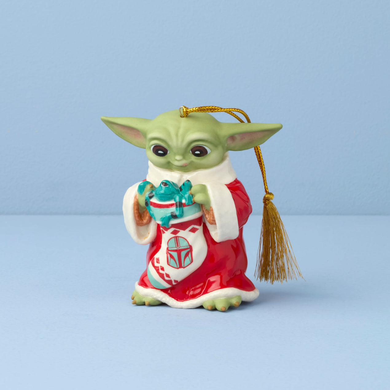 Holiday Grogu with Stocking Ornament