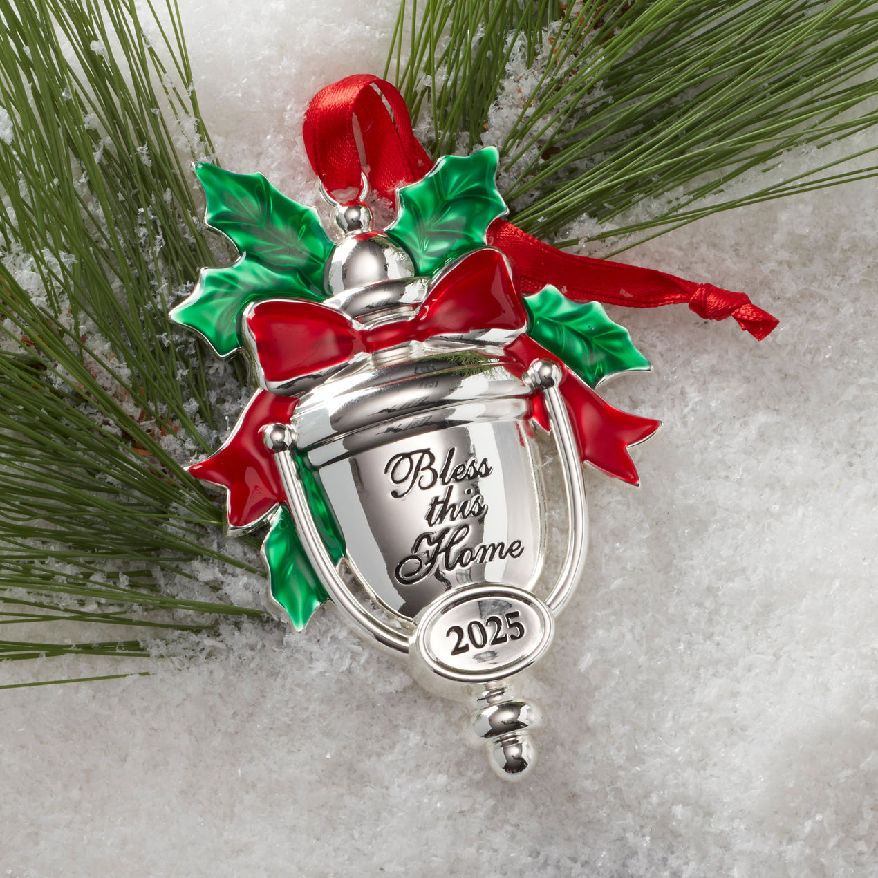2025 Bless This Home Silverplate Ornament