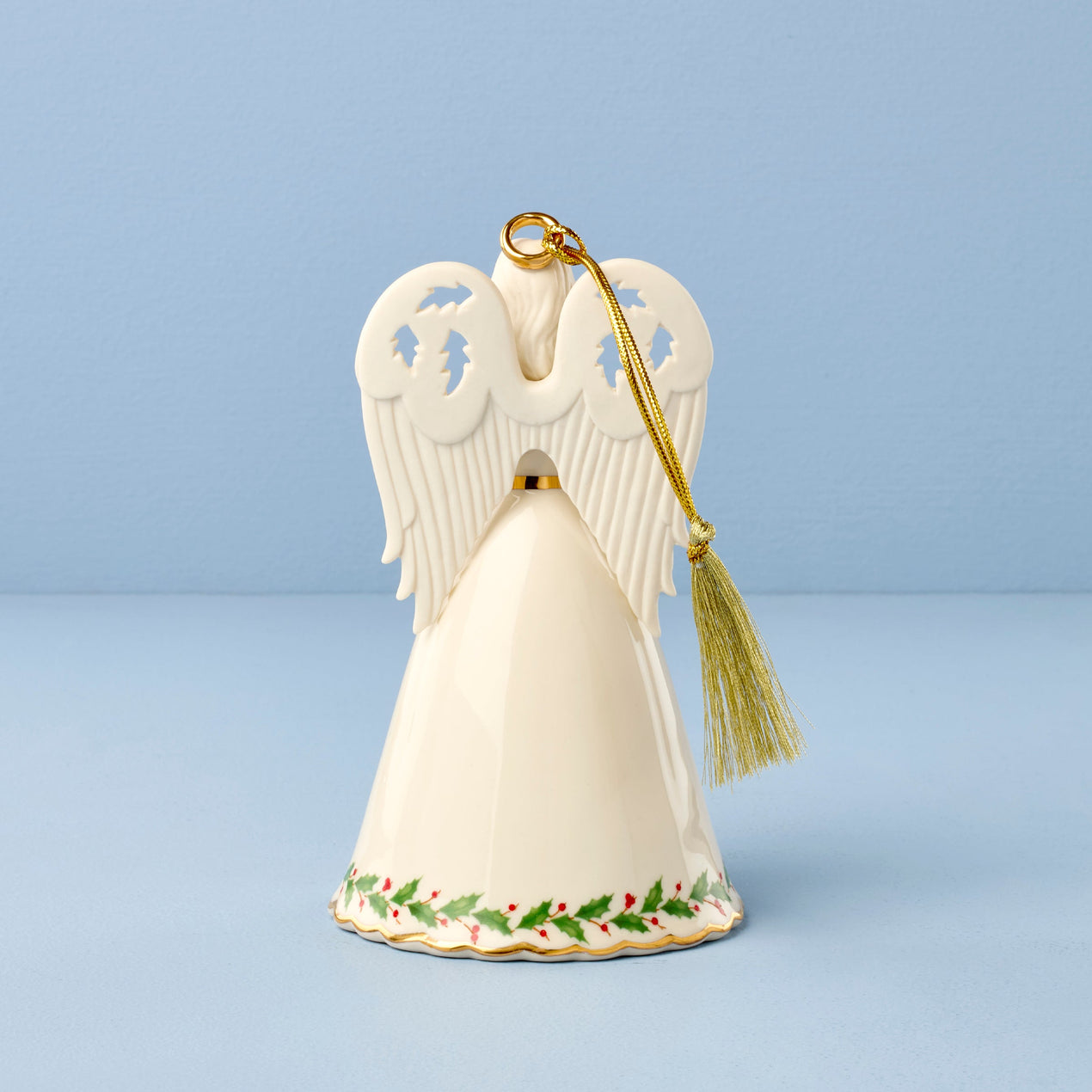 Holiday Angel Bell with Hymns Ornament